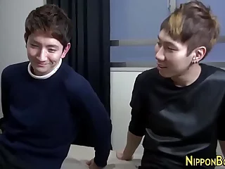 Asian twink rides cock