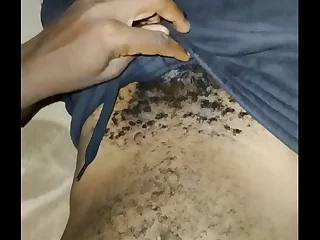 Gay man wanking at home